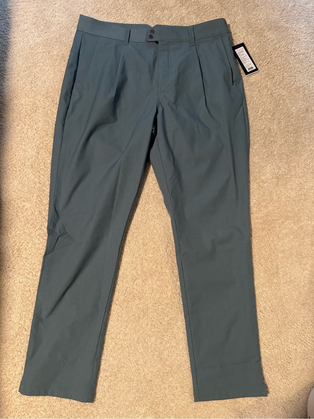 RHONE Men's Golf Tour Trouser Pants in Tidal Green 34 x 30